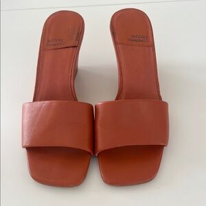 Jeffrey Campbell Women's Tan Slide Sandals